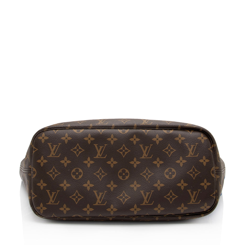 Louis Vuitton Limited Edition Monogram Canvas Patches Neverfull MM Tote