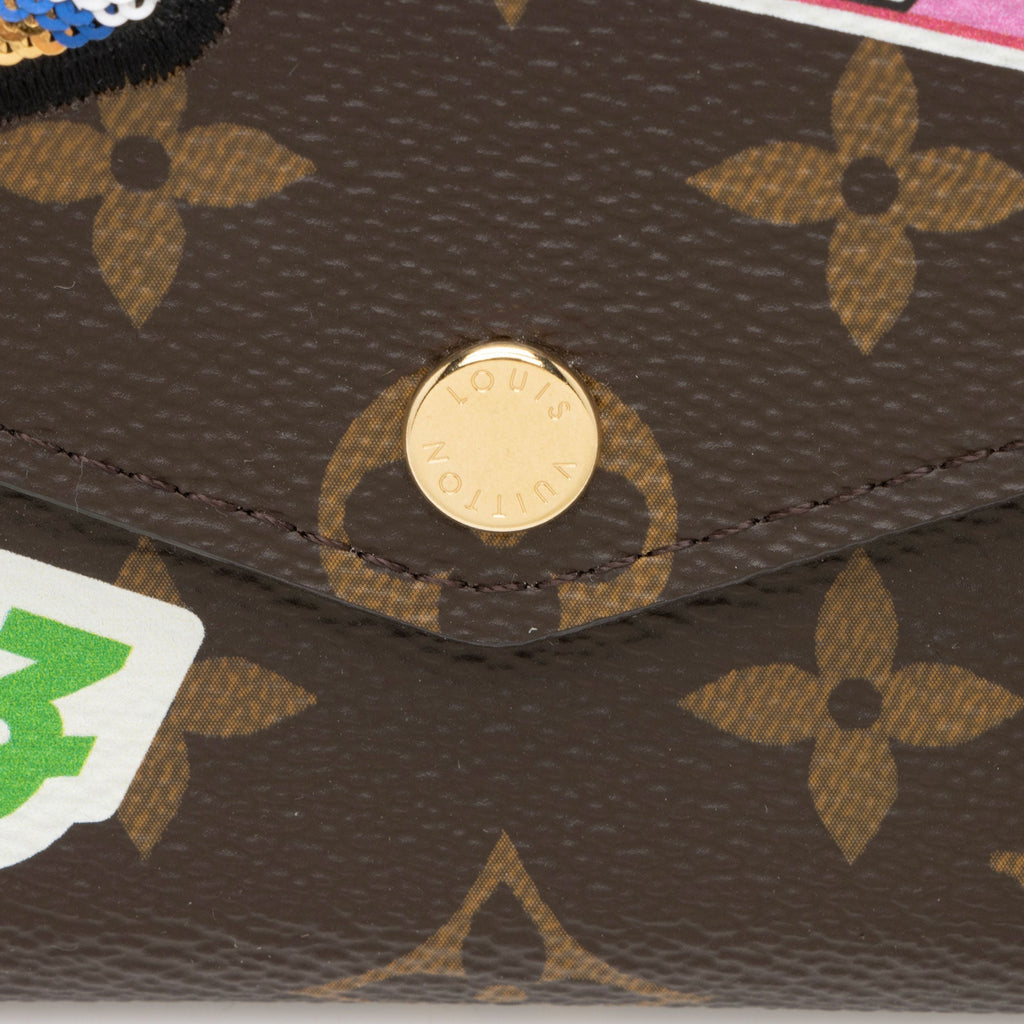 Louis Vuitton Limited Edition Monogram Canvas Patches Sarah Wallet