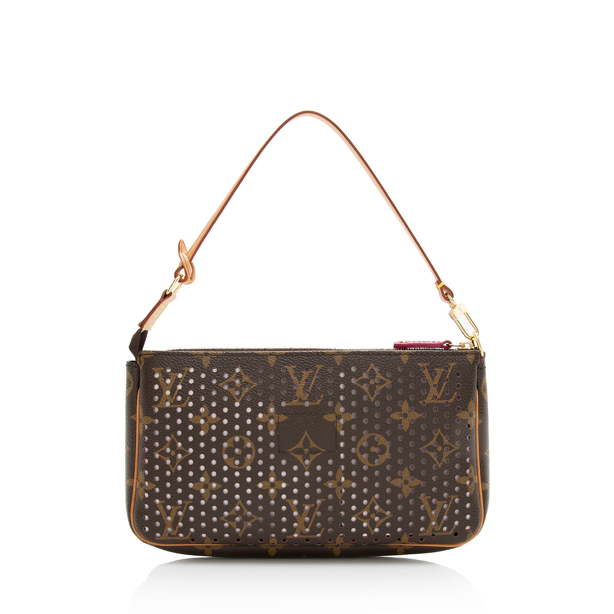 Louis Vuitton Limited Edition Monogram Canvas Perforated Pochette (SHF-22741)