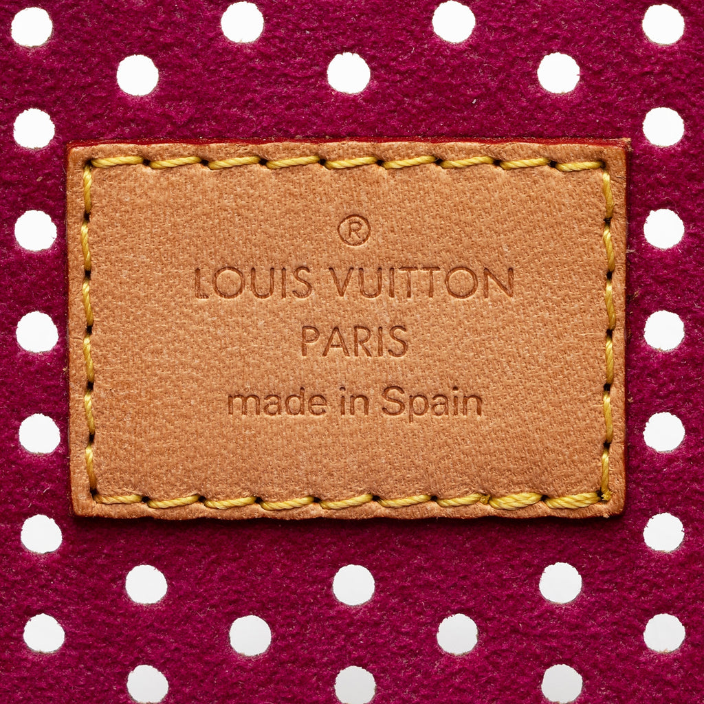 Louis Vuitton Limited Edition Monogram Canvas Perforated Pochette (SHF-22741)