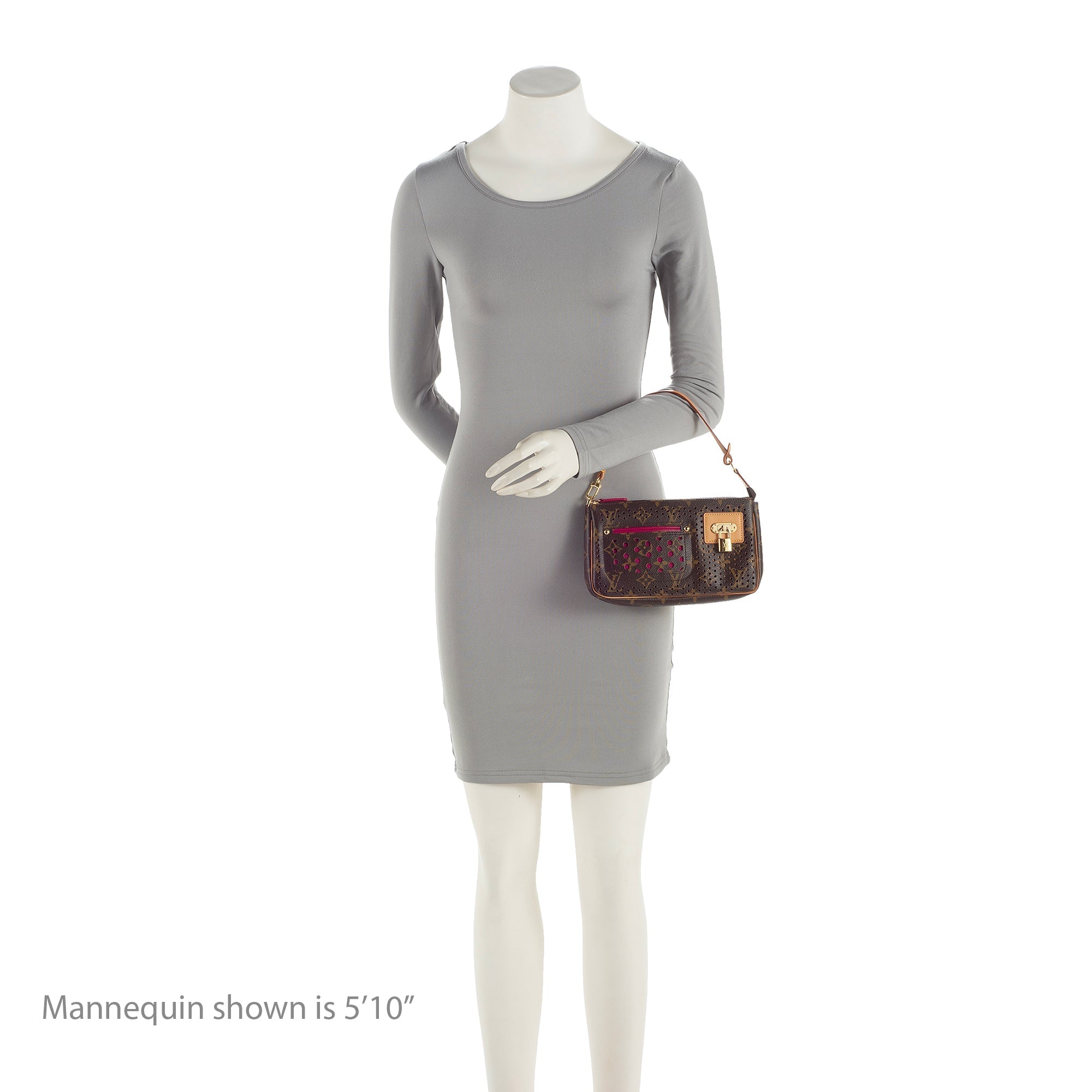 Louis Vuitton Limited Edition Monogram Canvas Perforated Pochette (SHF-22741)