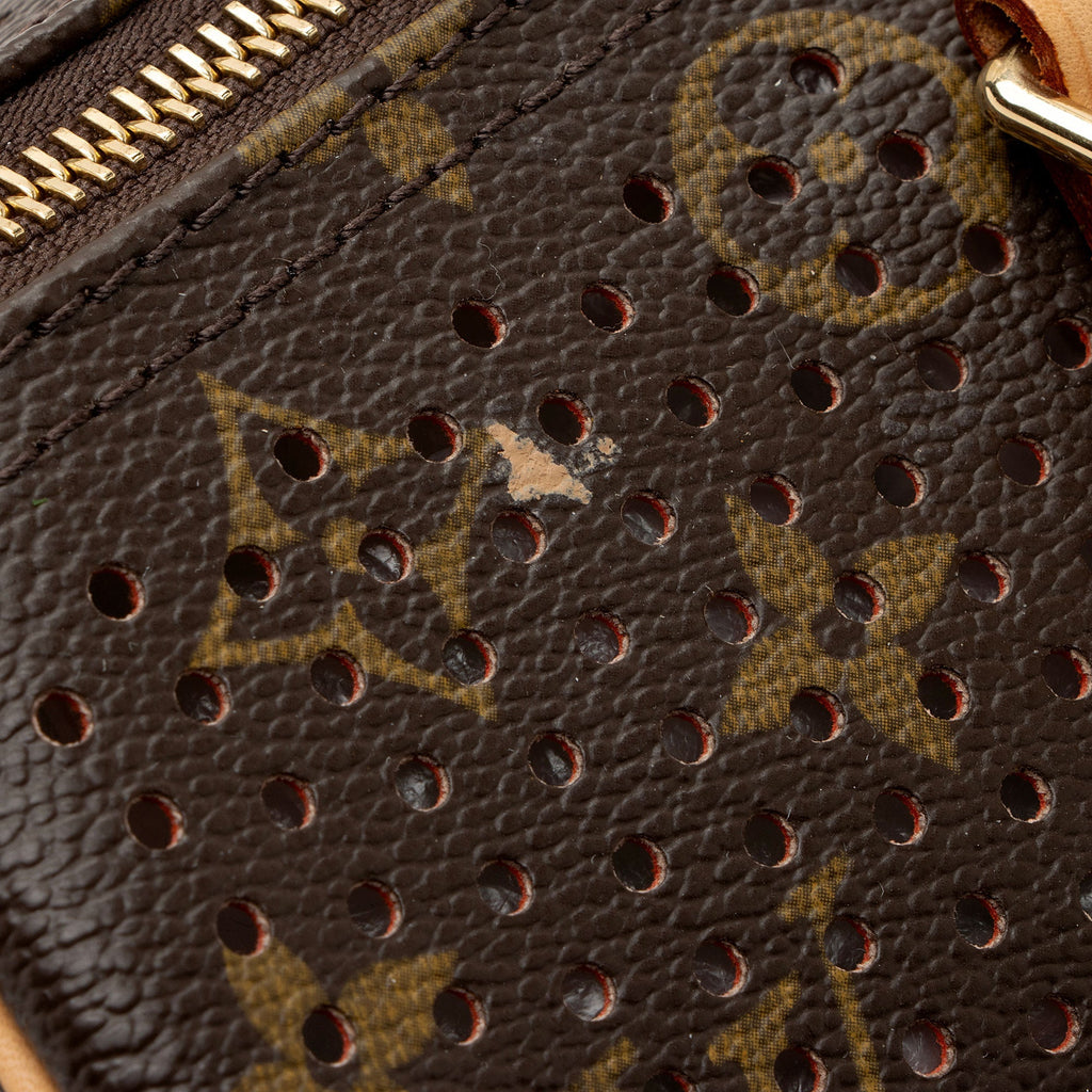 Louis Vuitton Limited Edition Monogram Canvas Perforated Speedy 30 Satchel (SHF-zo9Uue)