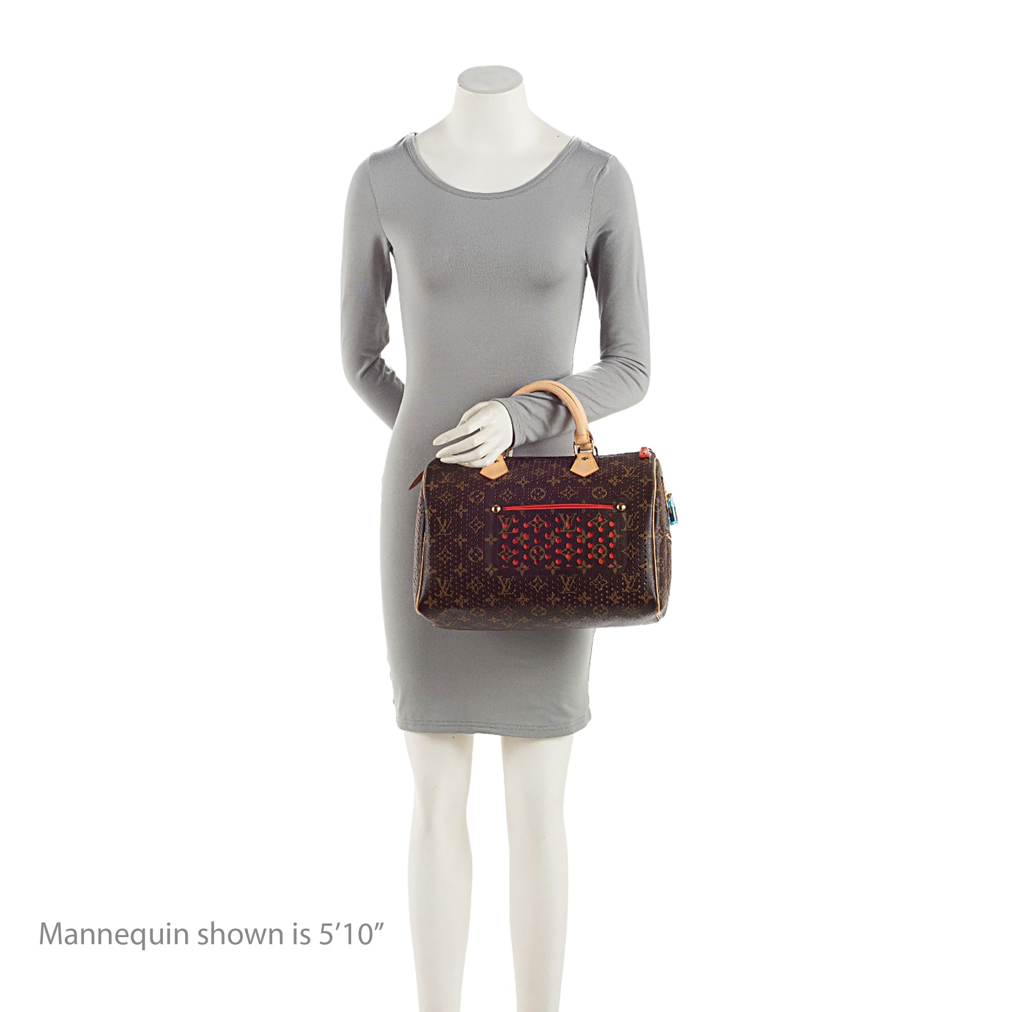 Louis Vuitton Limited Edition Monogram Canvas Perforated Speedy 30 Satchel (SHF-zo9Uue)