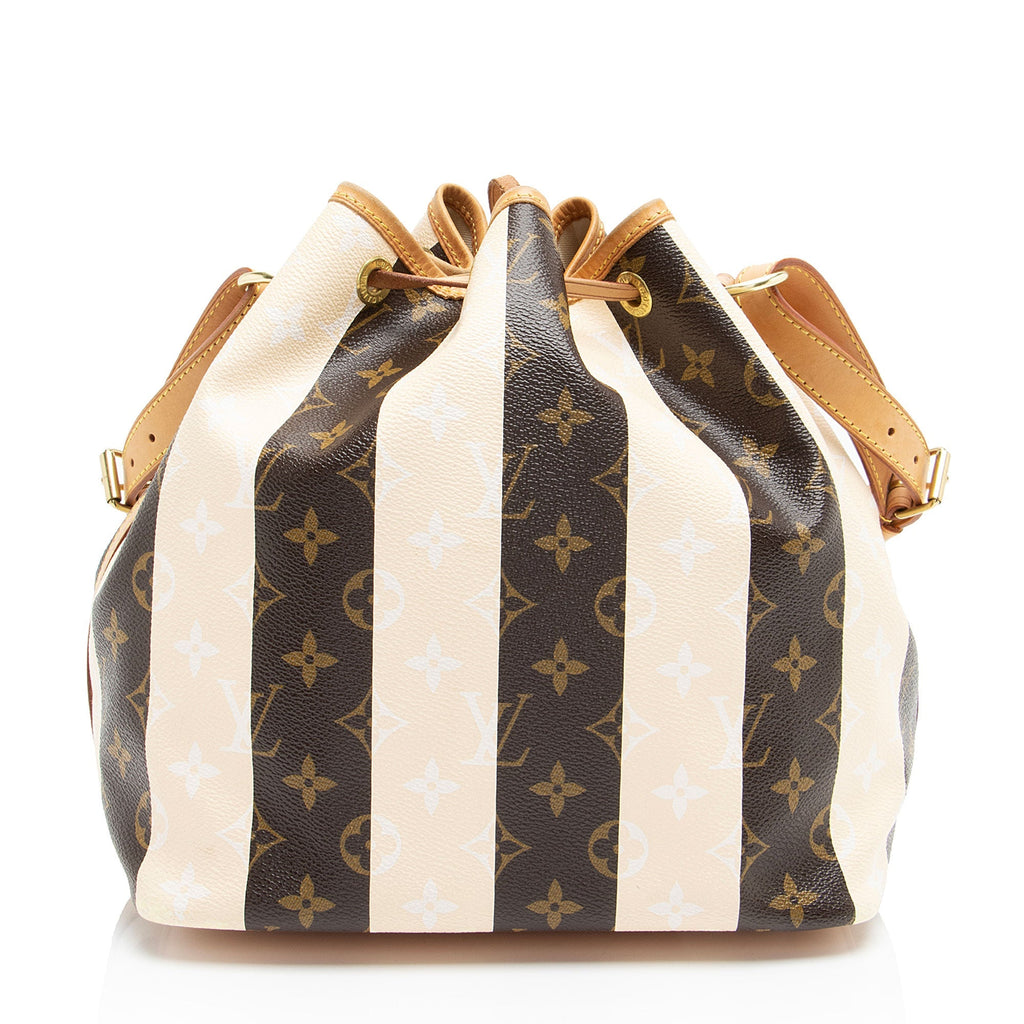 Louis Vuitton Limited Edition Monogram Canvas Rayures Petit Noe Shoulder Bag