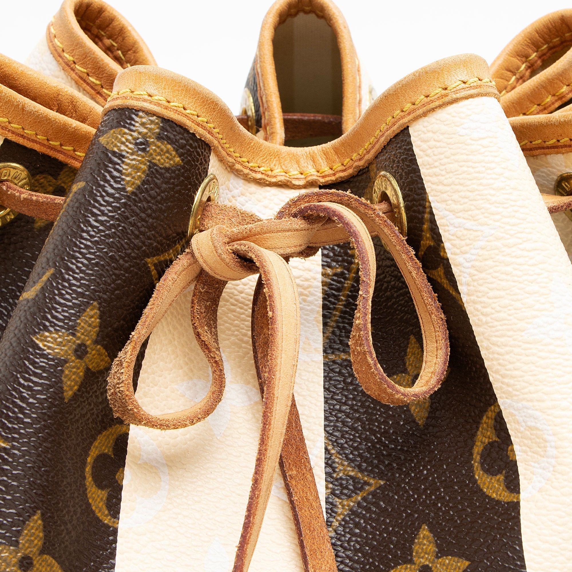 Louis Vuitton Limited Edition Monogram Canvas Rayures Petit Noe Shoulder Bag