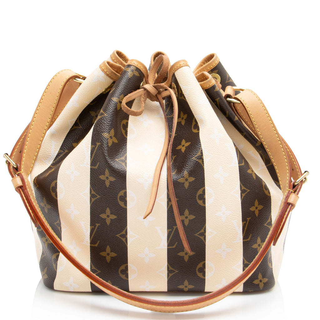 Louis Vuitton Limited Edition Monogram Canvas Rayures Petit Noe Shoulder Bag