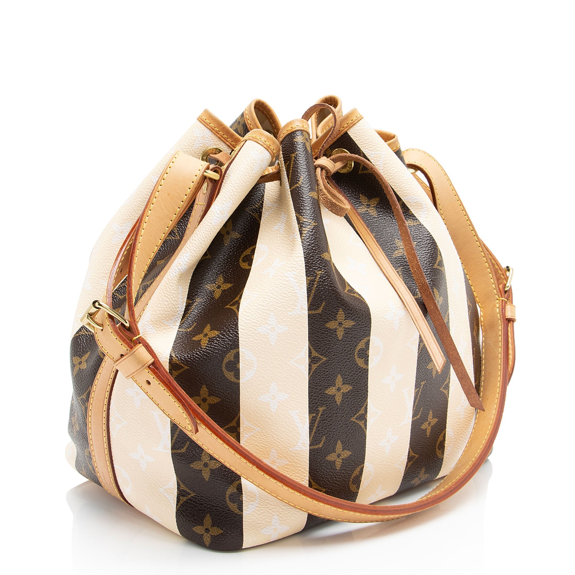 Louis Vuitton Limited Edition Monogram Canvas Rayures Petit Noe Shoulder Bag