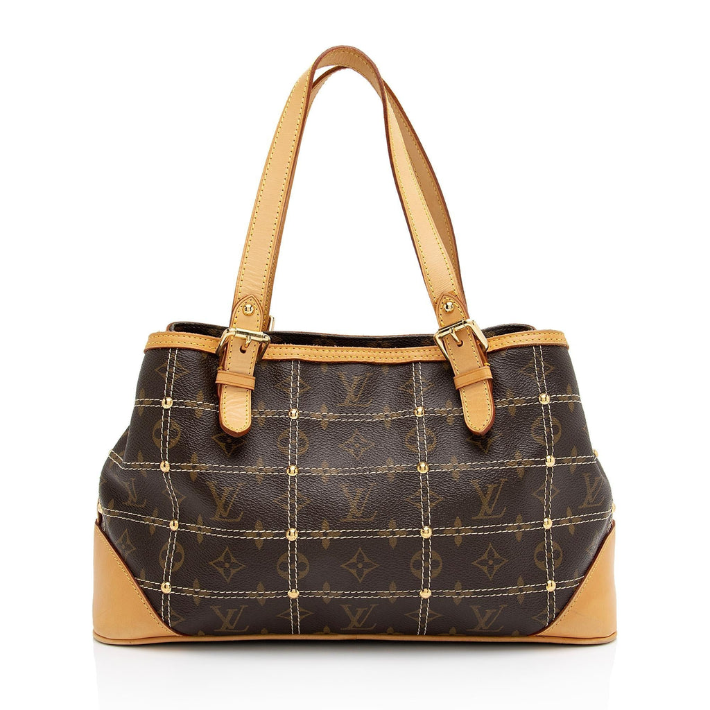 Louis Vuitton Limited Edition Monogram Canvas Riveting Satchel (SHF-mL6nuz)