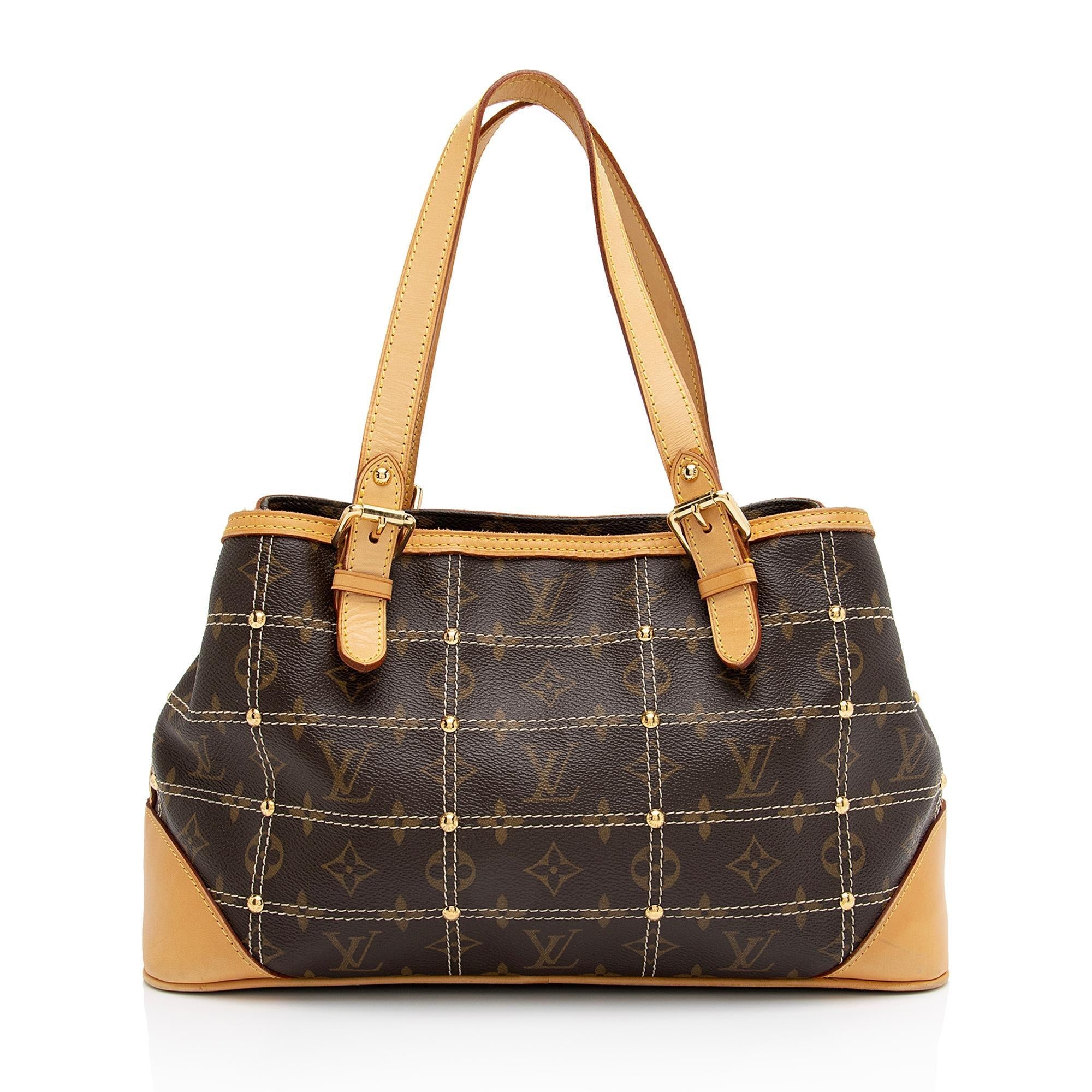 Louis Vuitton Limited Edition Monogram Canvas Riveting Satchel (SHF-mL6nuz)