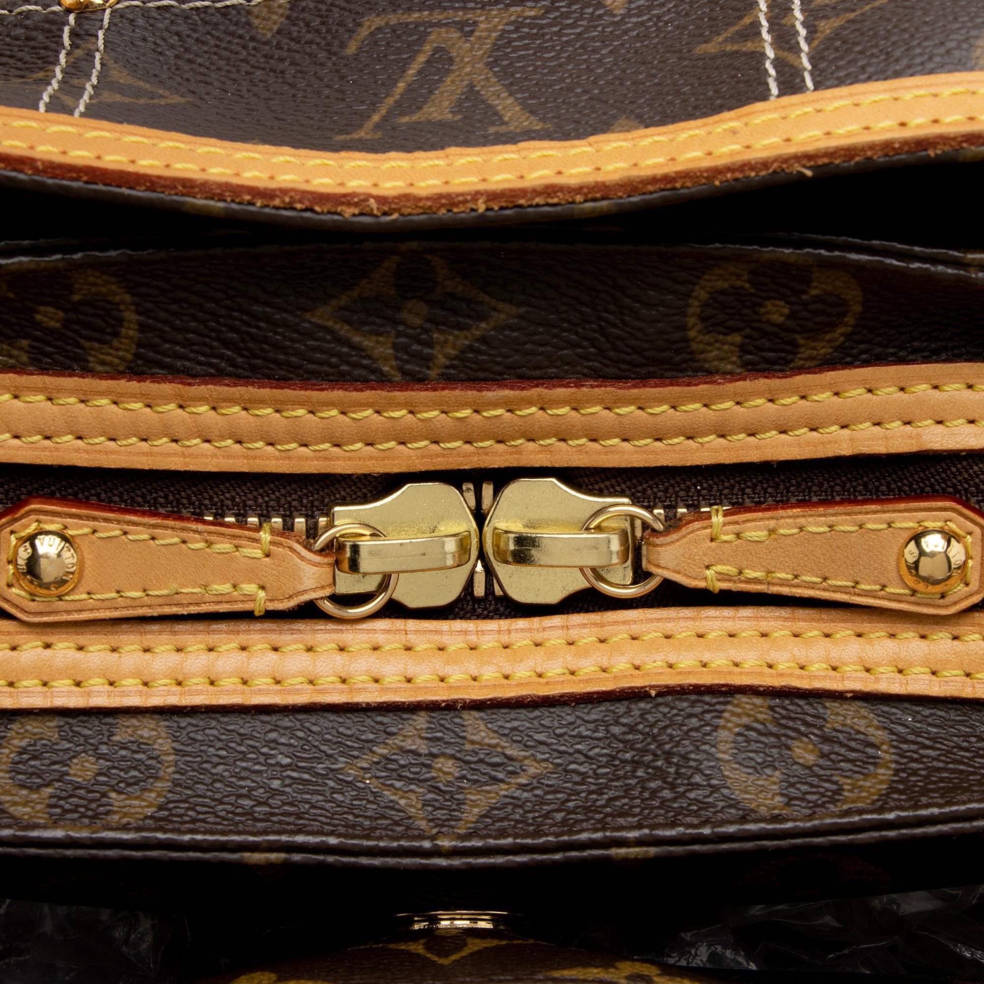 Louis Vuitton Limited Edition Monogram Canvas Riveting Satchel (SHF-mL6nuz)