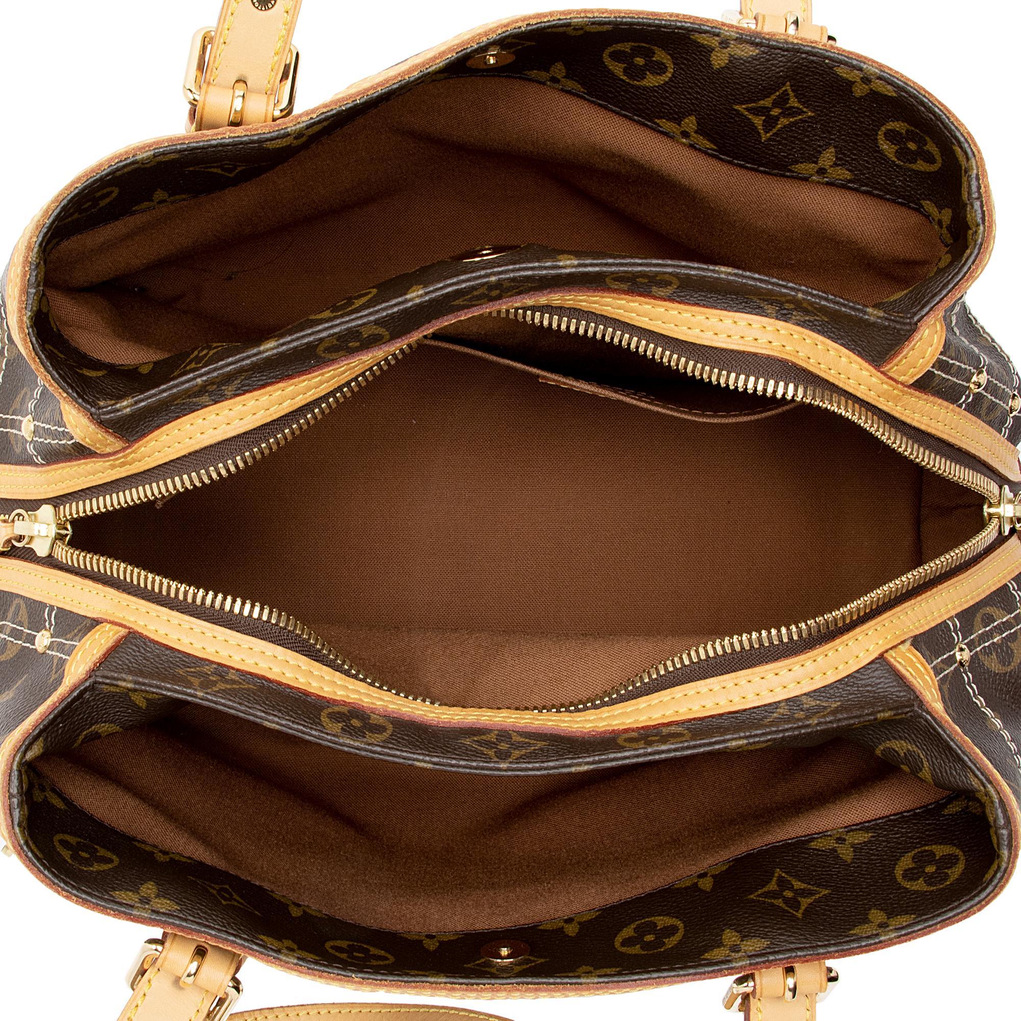 Louis Vuitton Limited Edition Monogram Canvas Riveting Satchel (SHF-mL6nuz)