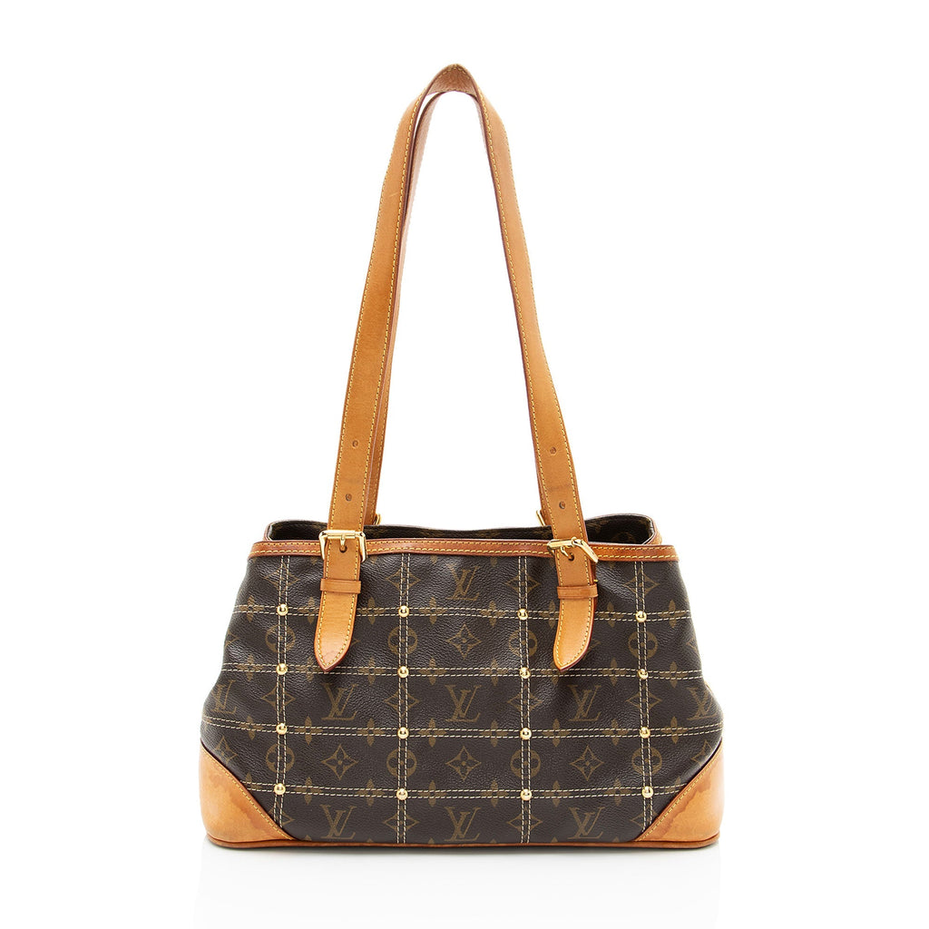 Louis Vuitton Limited Edition Monogram Canvas Riveting Satchel