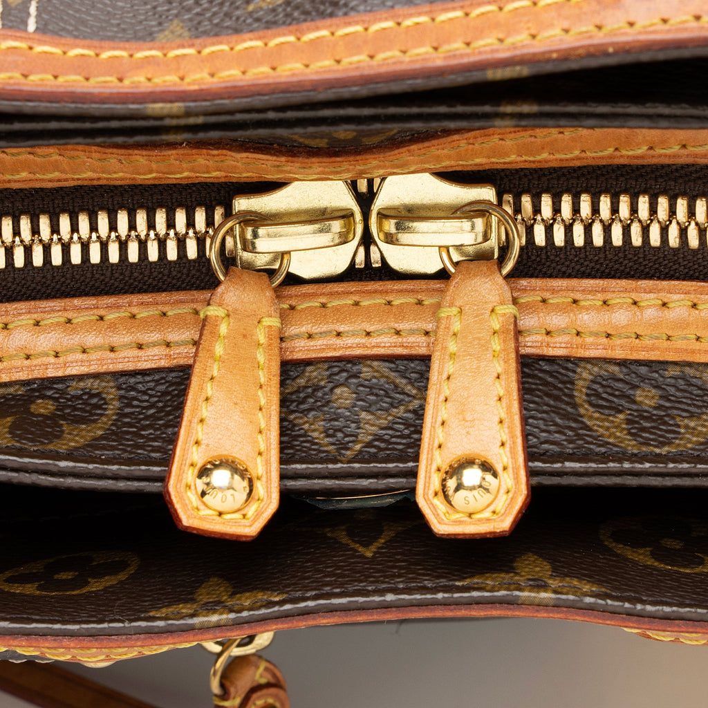Louis Vuitton Limited Edition Monogram Canvas Riveting Satchel