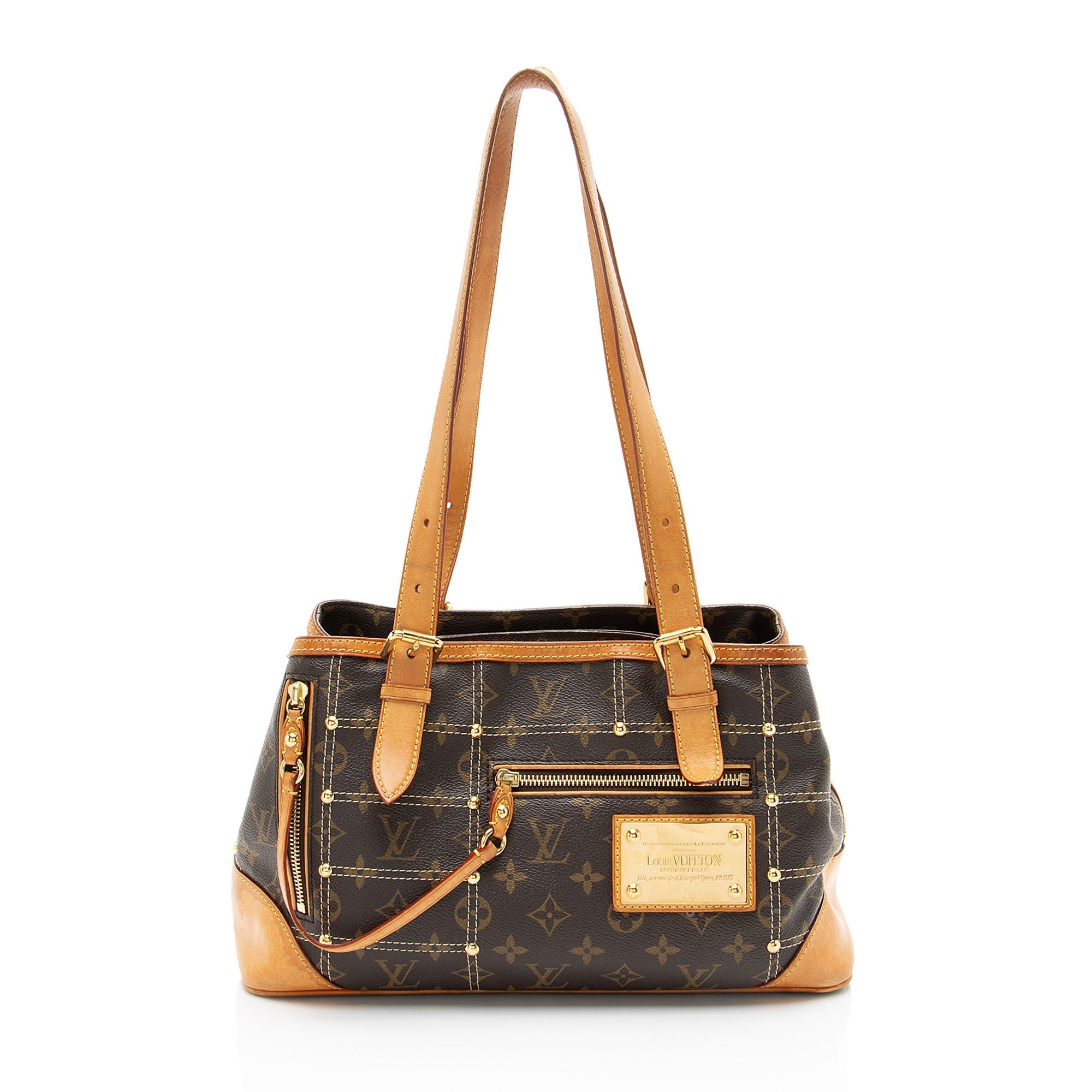 Louis Vuitton Limited Edition Monogram Canvas Riveting Satchel