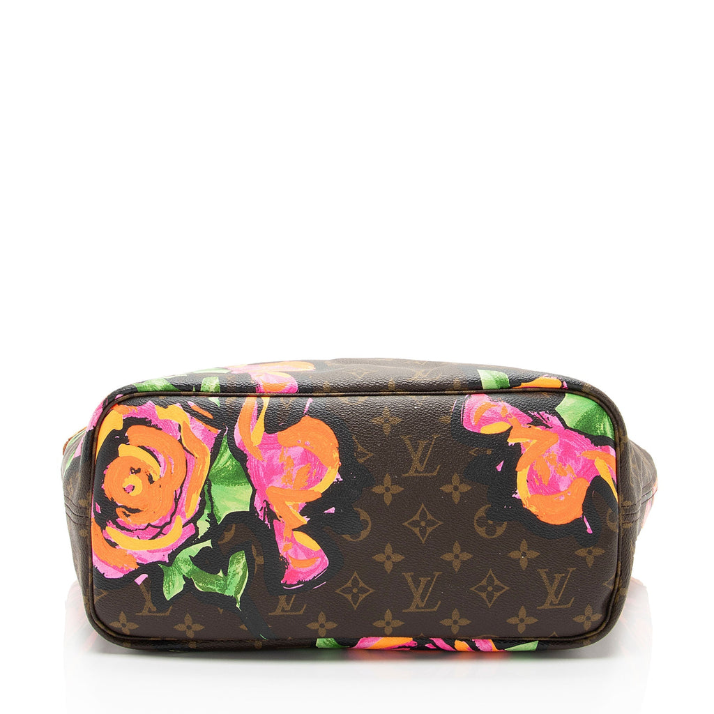 Louis Vuitton Limited Edition Monogram Canvas Roses Neverfull MM Tote