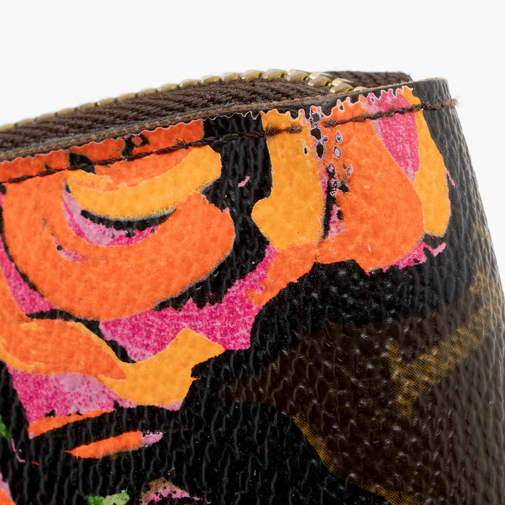Louis Vuitton Limited Edition Monogram Canvas Roses Zippy Wallet (SHF-JmfQTk)