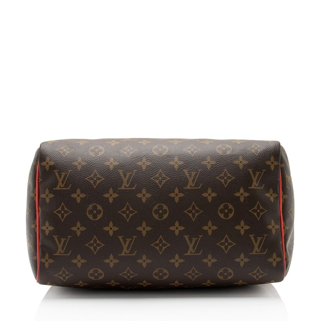 Louis Vuitton Limited Edition Monogram Canvas Totem Speedy 30 Satchel