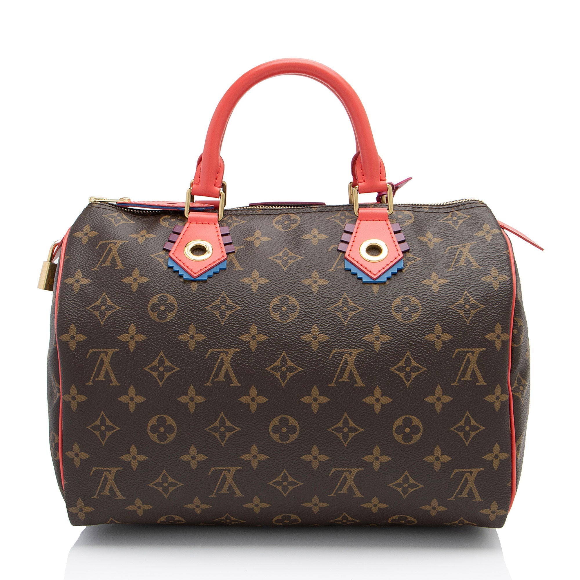 Louis Vuitton Limited Edition Monogram Canvas Totem Speedy 30 Satchel (SHF-emv1sU)