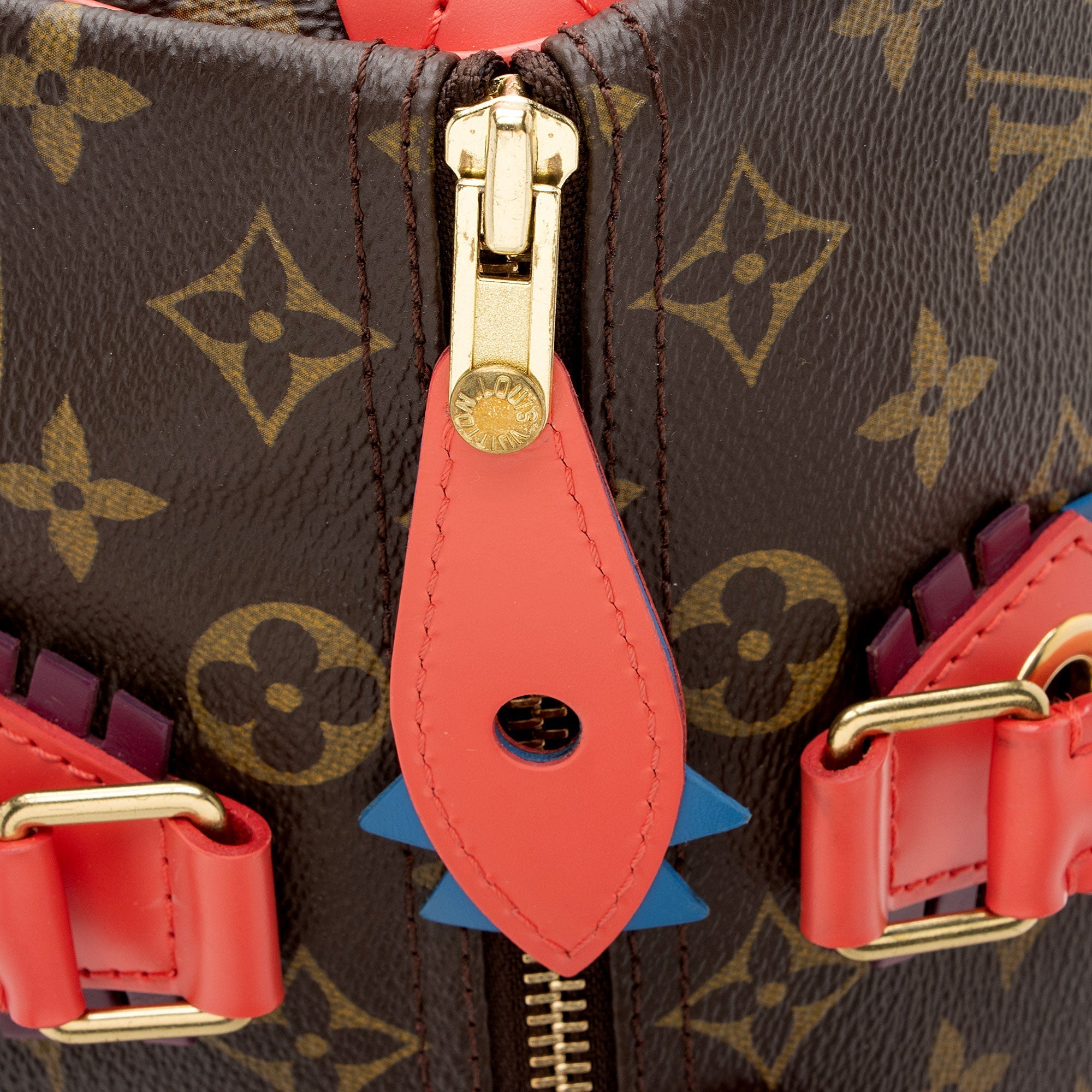 Louis Vuitton Limited Edition Monogram Canvas Totem Speedy 30 Satchel