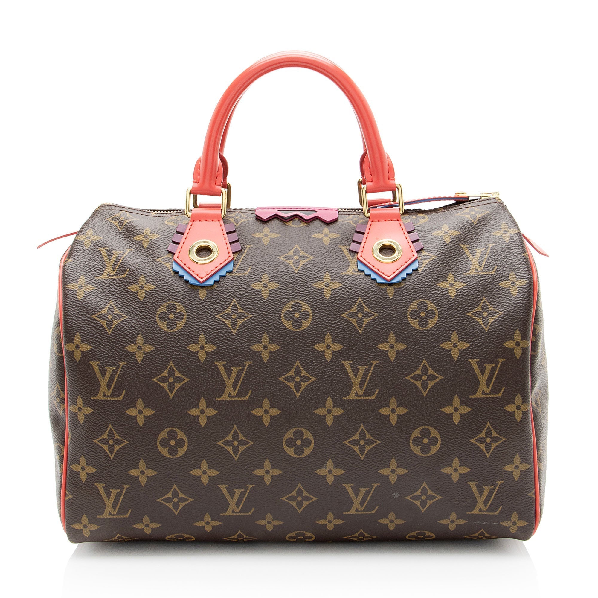 Louis Vuitton Limited Edition Monogram Canvas Totem Speedy 30 Satchel