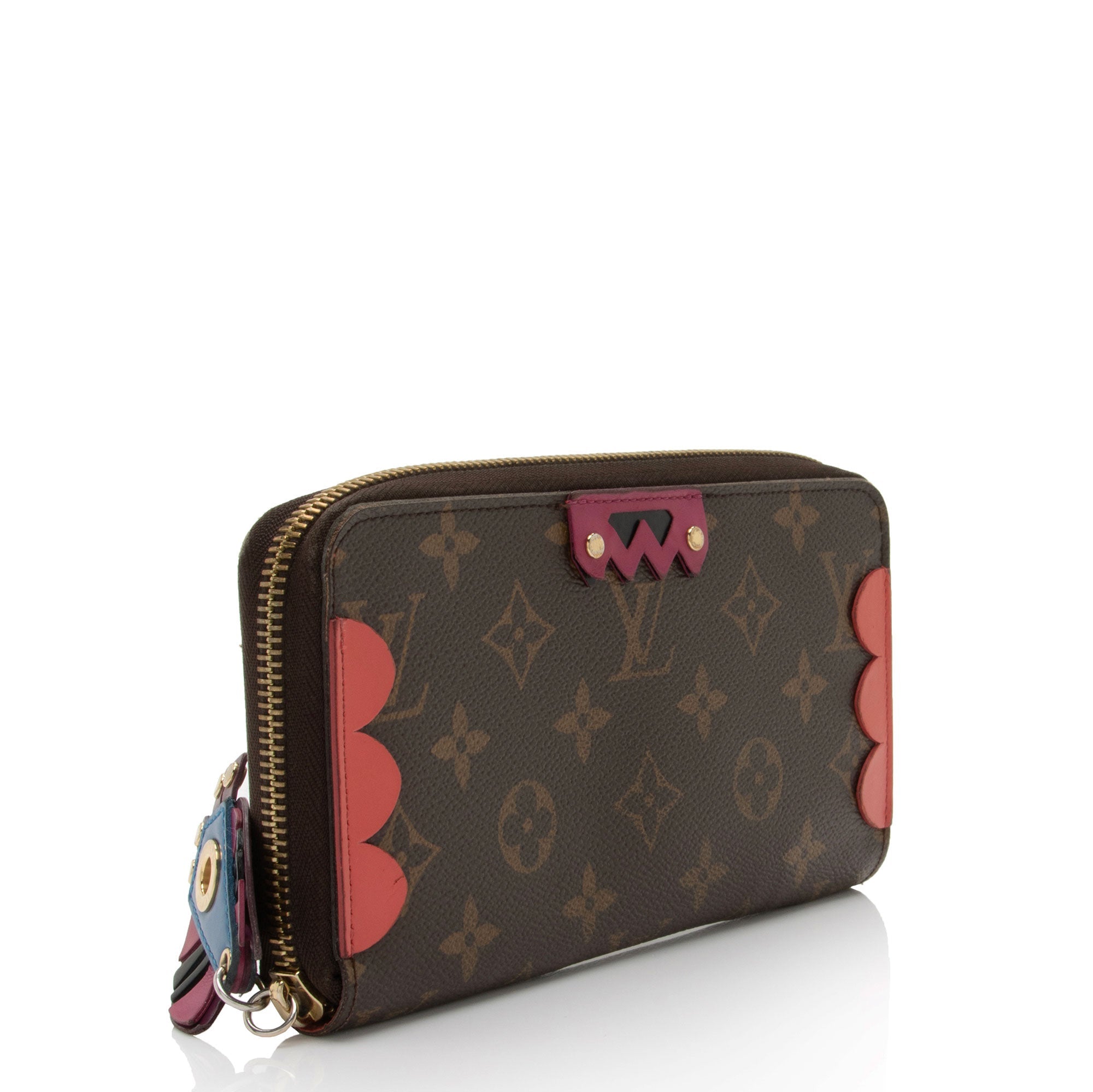 Louis Vuitton Limited Edition Monogram Canvas Totem Zippy Wallet (SHF-uA5Cw6)