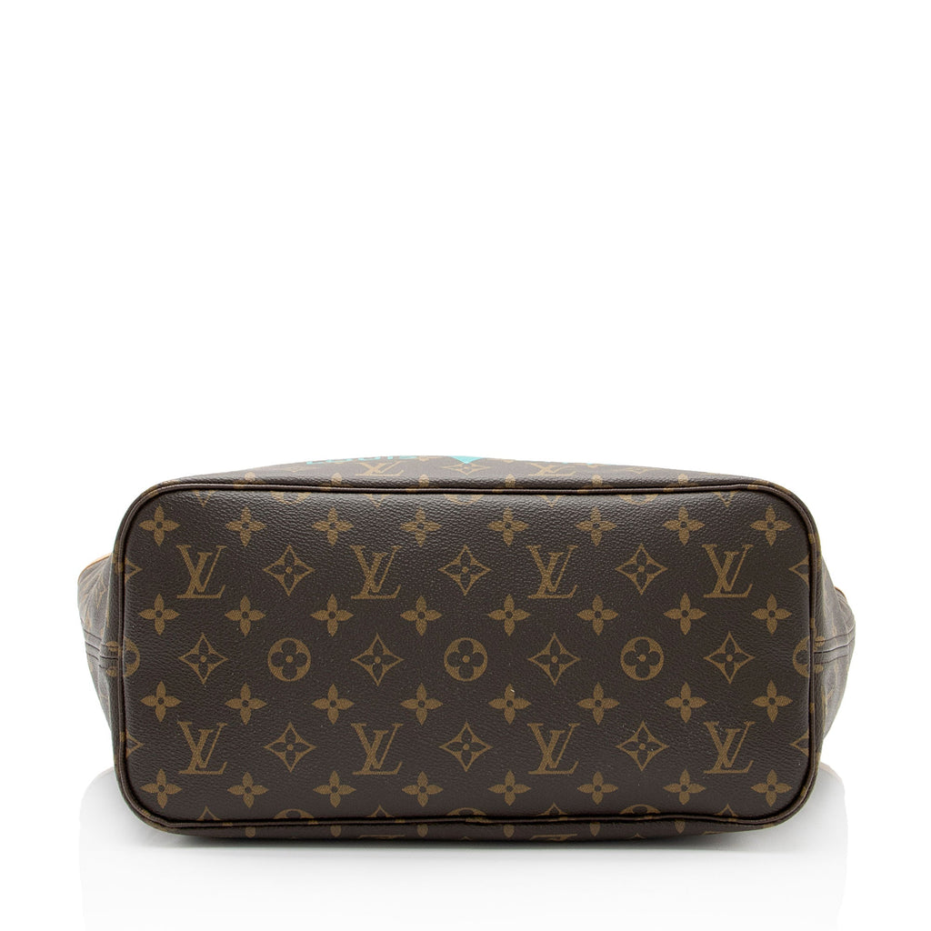 Louis Vuitton Limited Edition Monogram Canvas V Neverfull MM Tote (SHF-jn9Kv3)