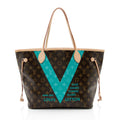 Louis Vuitton Limited Edition Monogram Canvas V Neverfull MM Tote (SHF-jn9Kv3)