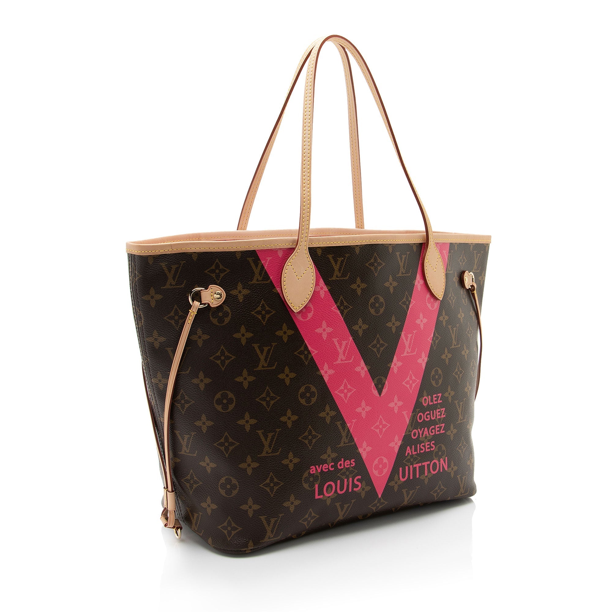 Louis Vuitton Limited Edition Monogram Canvas V Neverfull MM Tote (SHF-wHbFFj)