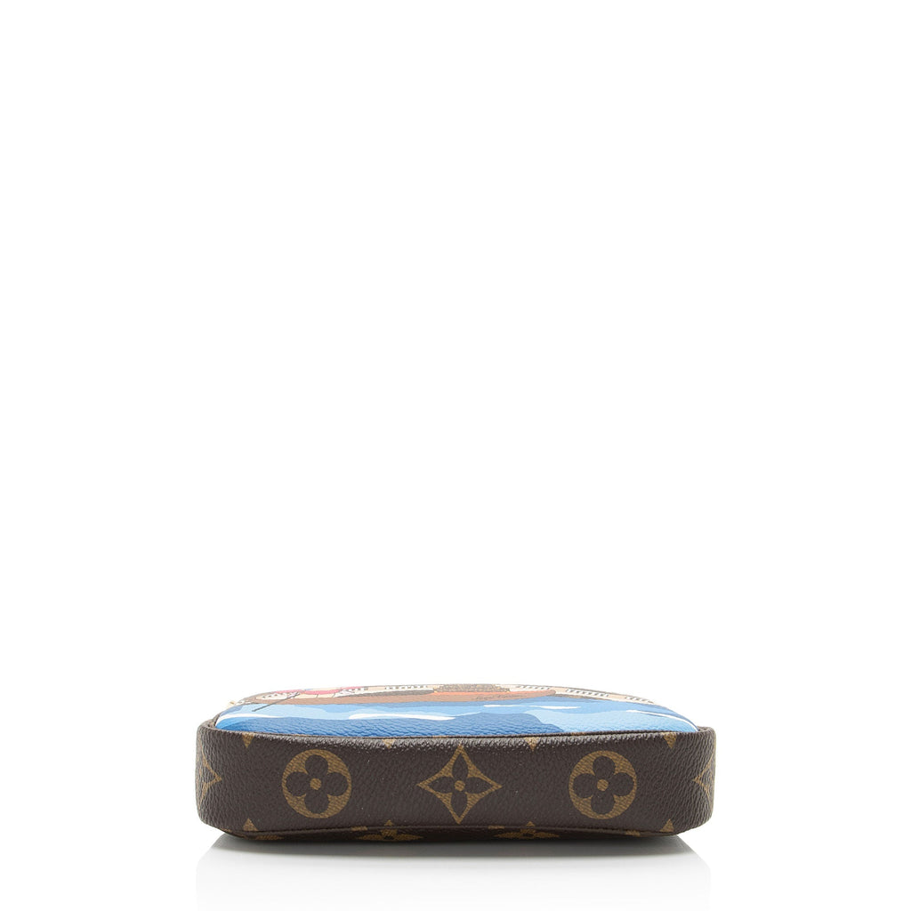 Louis Vuitton Limited Edition Monogram Canvas Vivienne Mini Pochette Accessoires (SHF-eyekg1)
