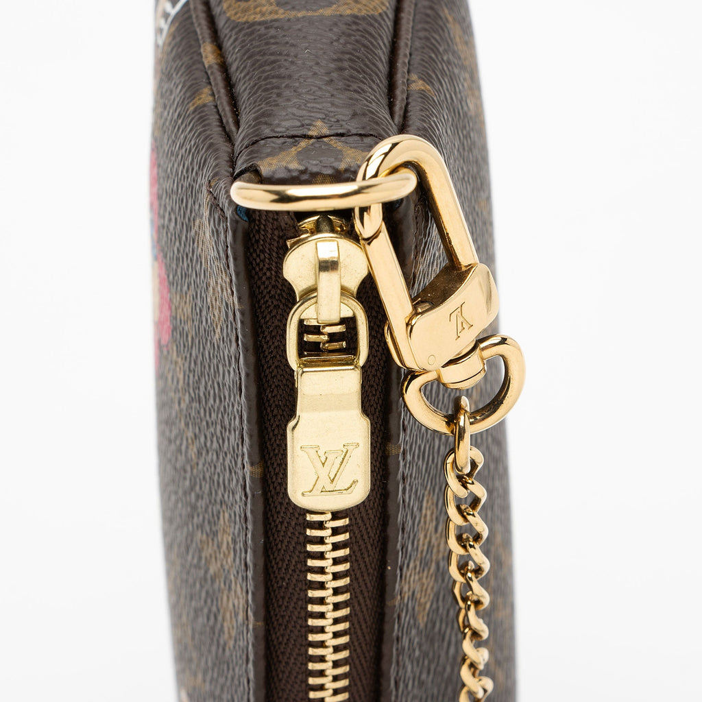 Louis Vuitton Limited Edition Monogram Canvas Vivienne Mini Pochette Accessoires (SHF-eyekg1)