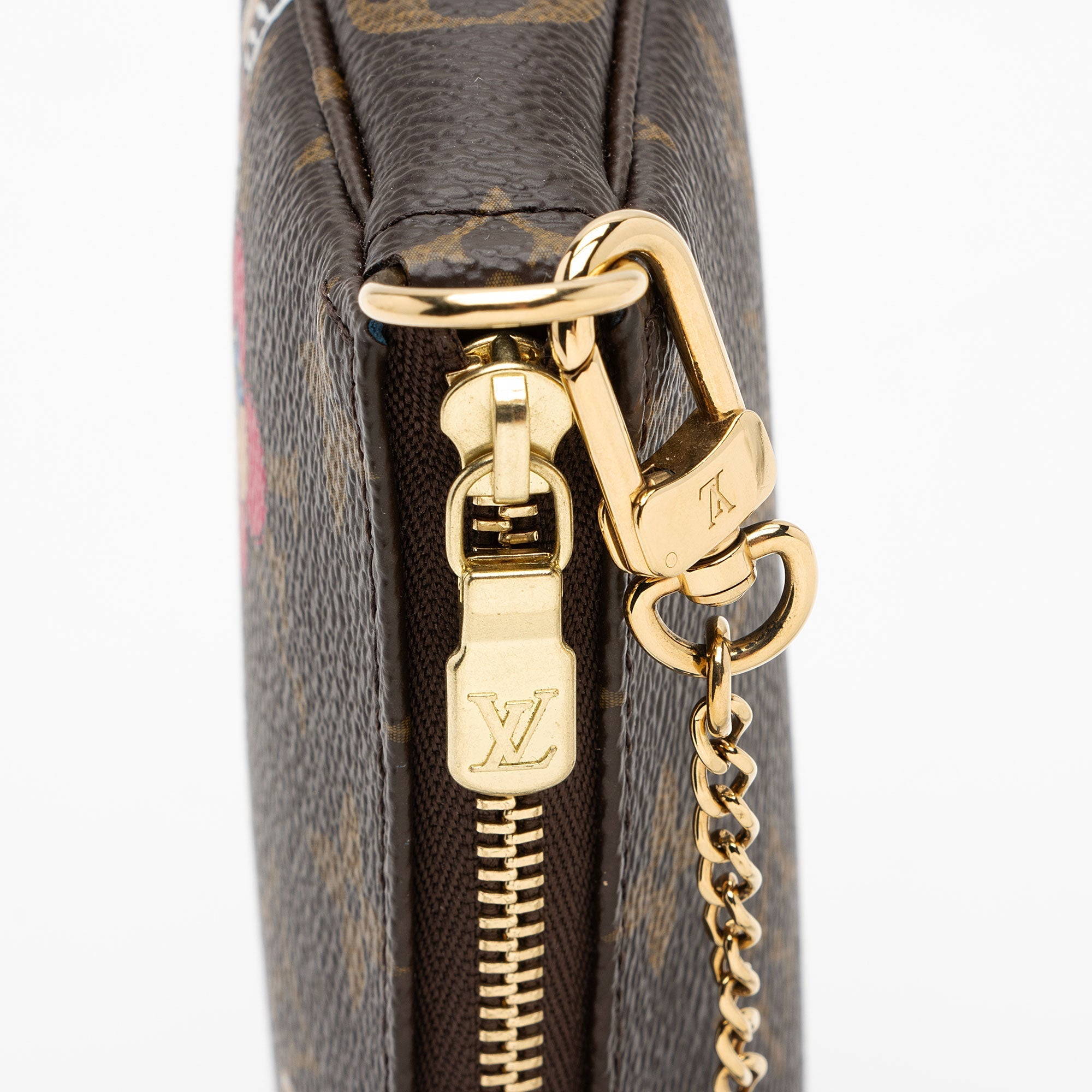 Louis Vuitton Limited Edition Monogram Canvas Vivienne Mini Pochette Accessoires (SHF-eyekg1)