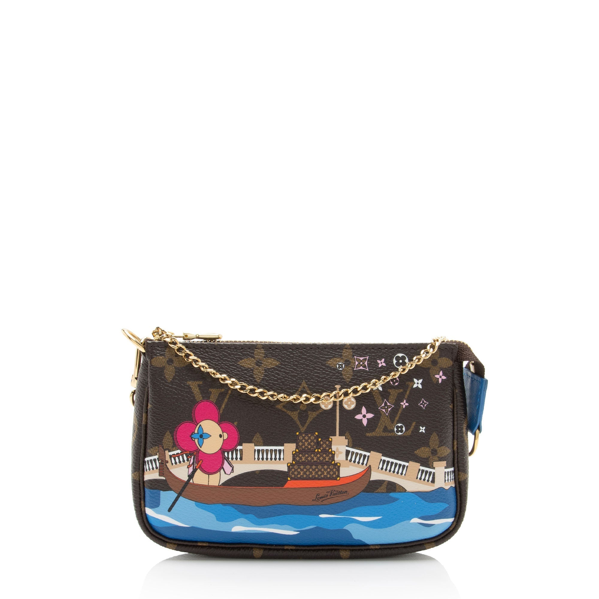 Louis Vuitton Limited Edition Monogram Canvas Vivienne Mini Pochette Accessoires (SHF-eyekg1)