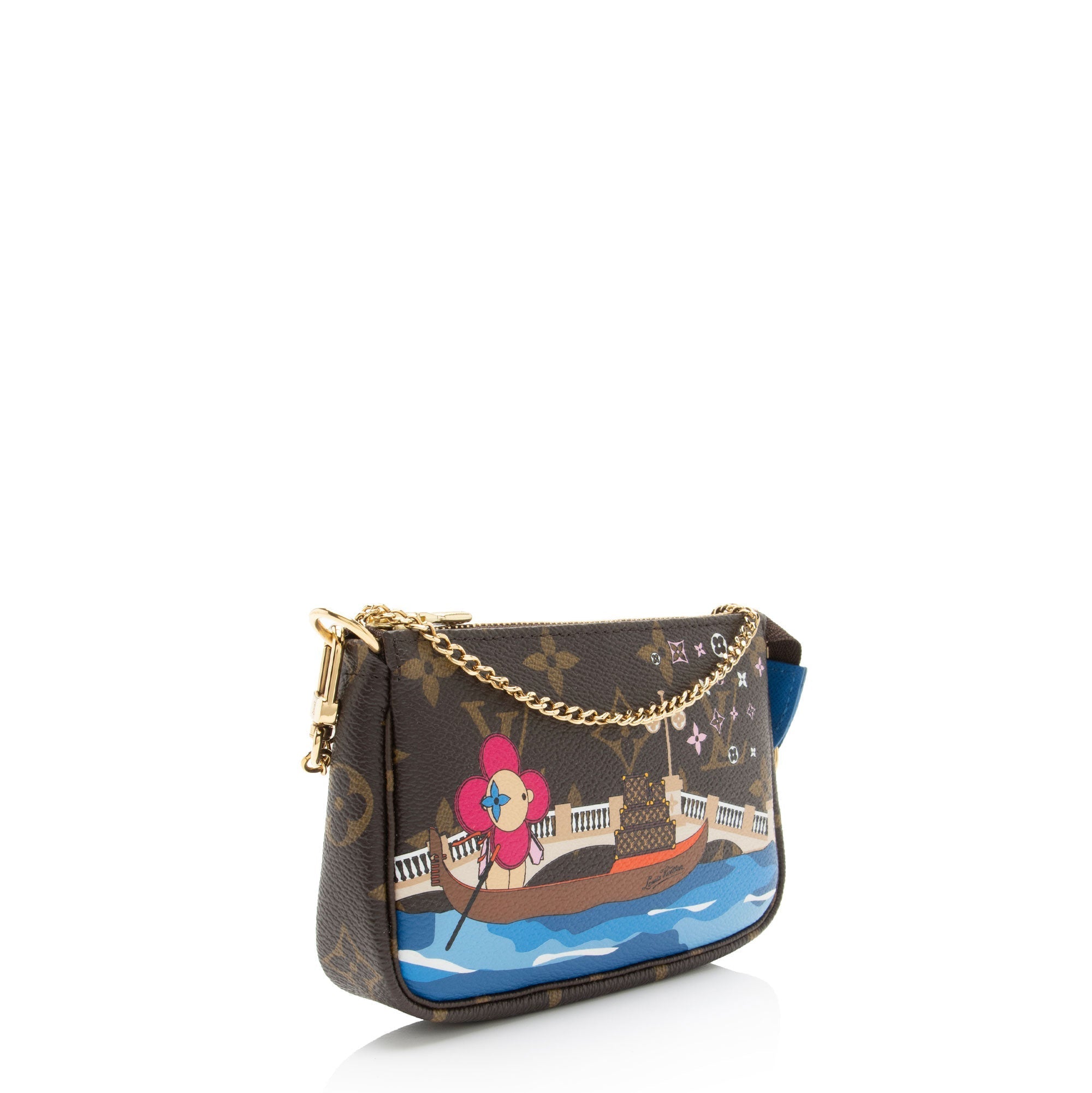 Louis Vuitton Limited Edition Monogram Canvas Vivienne Mini Pochette Accessoires (SHF-eyekg1)