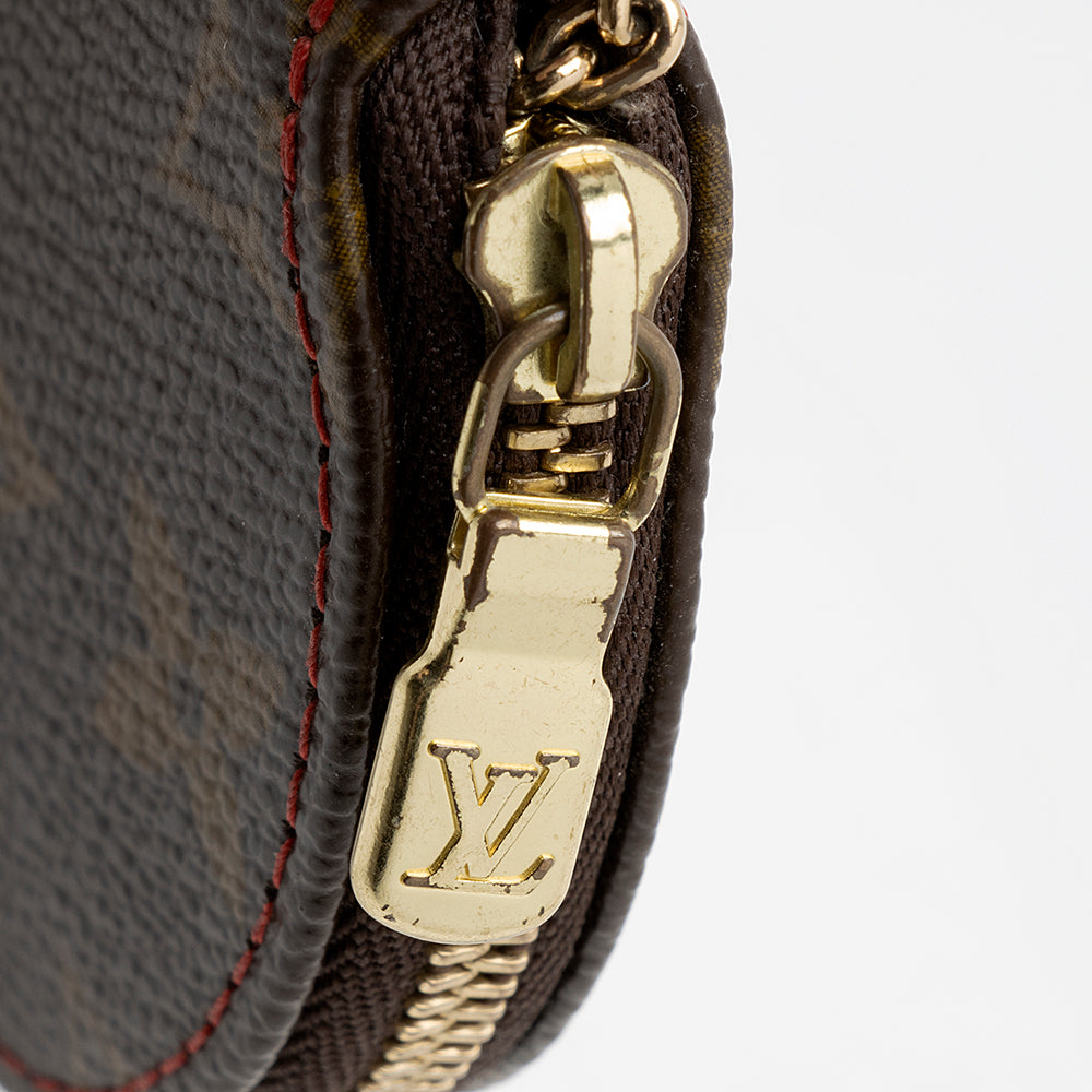 Louis Vuitton Limited Edition Monogram Cerises Round Coin Pouch (SHF-22151)