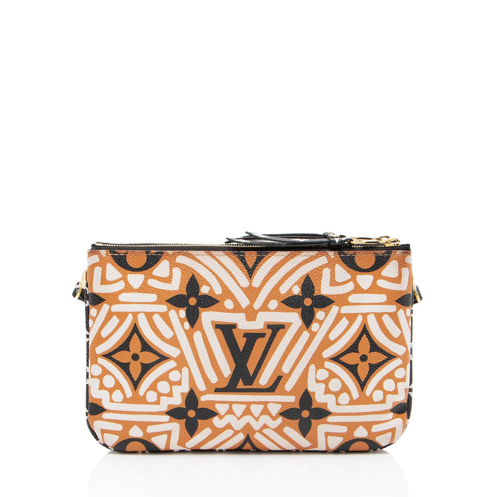 Louis Vuitton Limited Edition Monogram Crafty Double Zip Pochette
