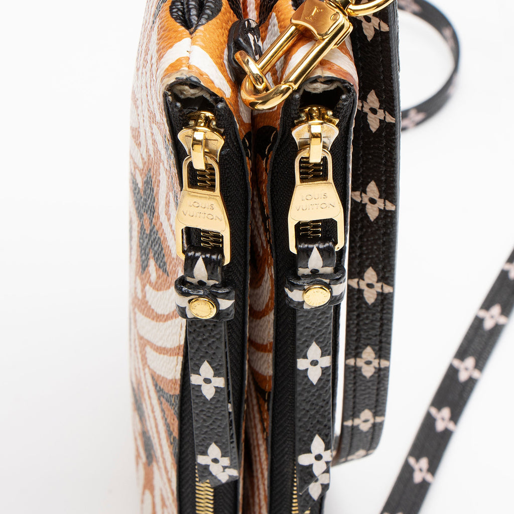 Louis Vuitton Limited Edition Monogram Crafty Double Zip Pochette