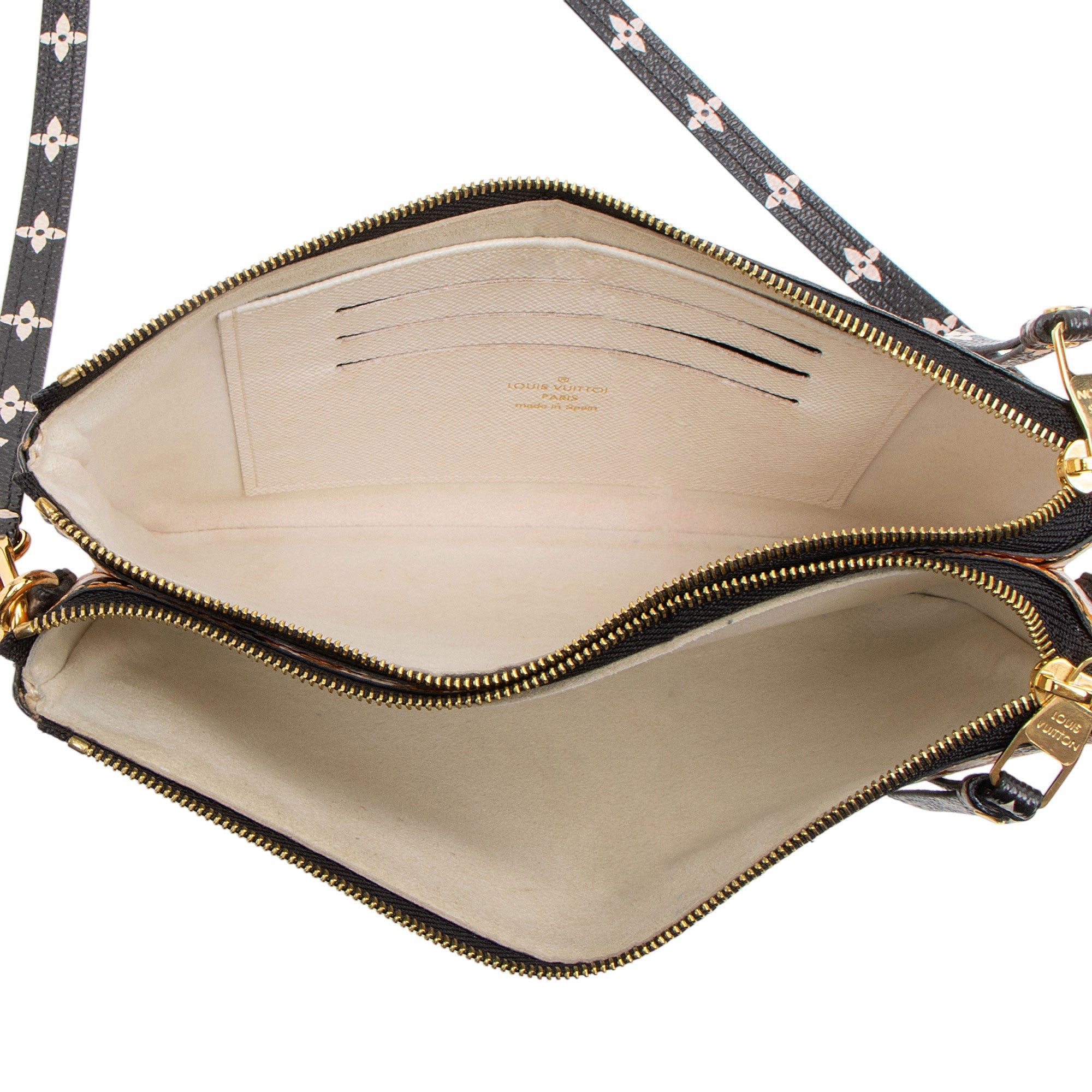 Louis Vuitton Limited Edition Monogram Crafty Double Zip Pochette