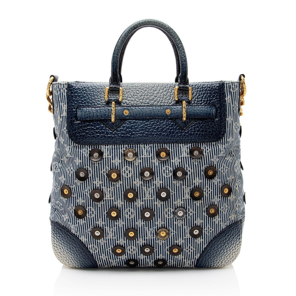 Louis Vuitton Limited Edition Monogram Denim Polka Dot Corsaire Tote