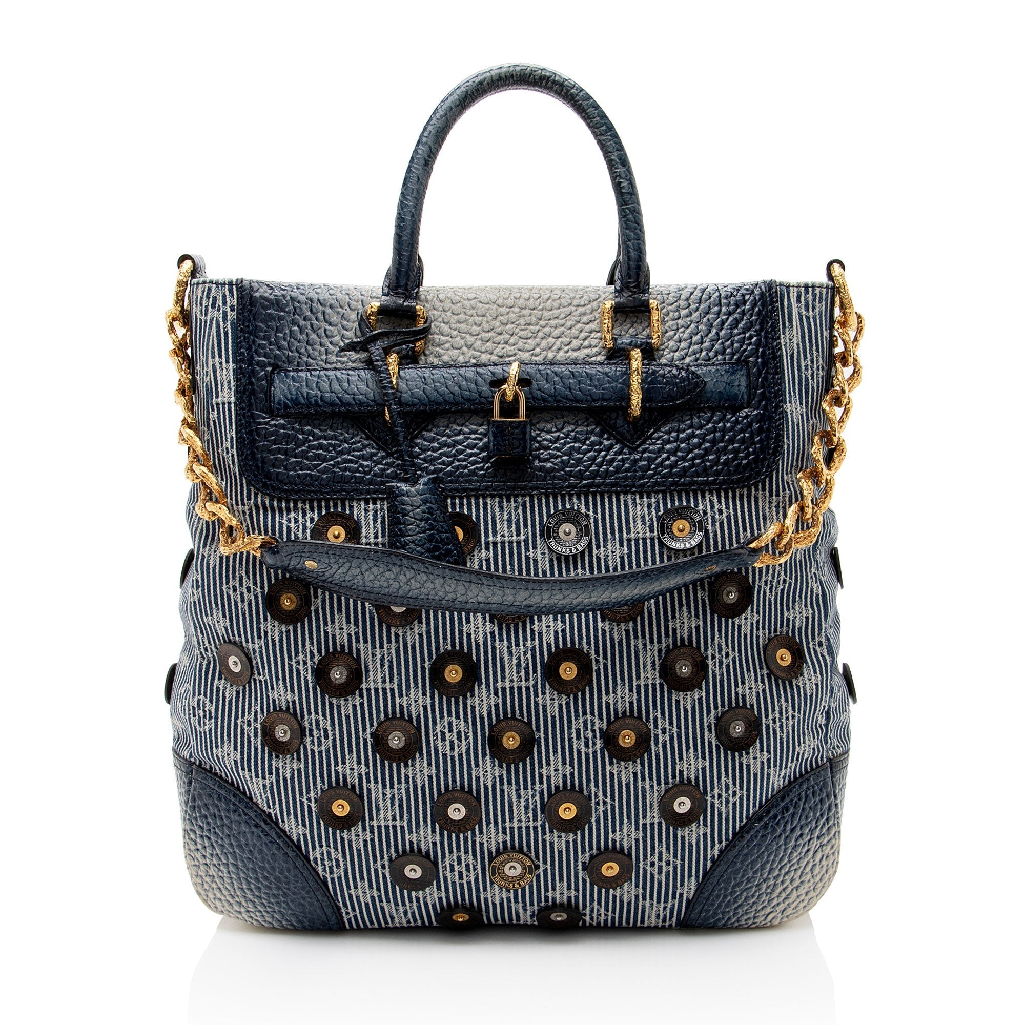 Louis Vuitton Limited Edition Monogram Denim Polka Dot Corsaire Tote
