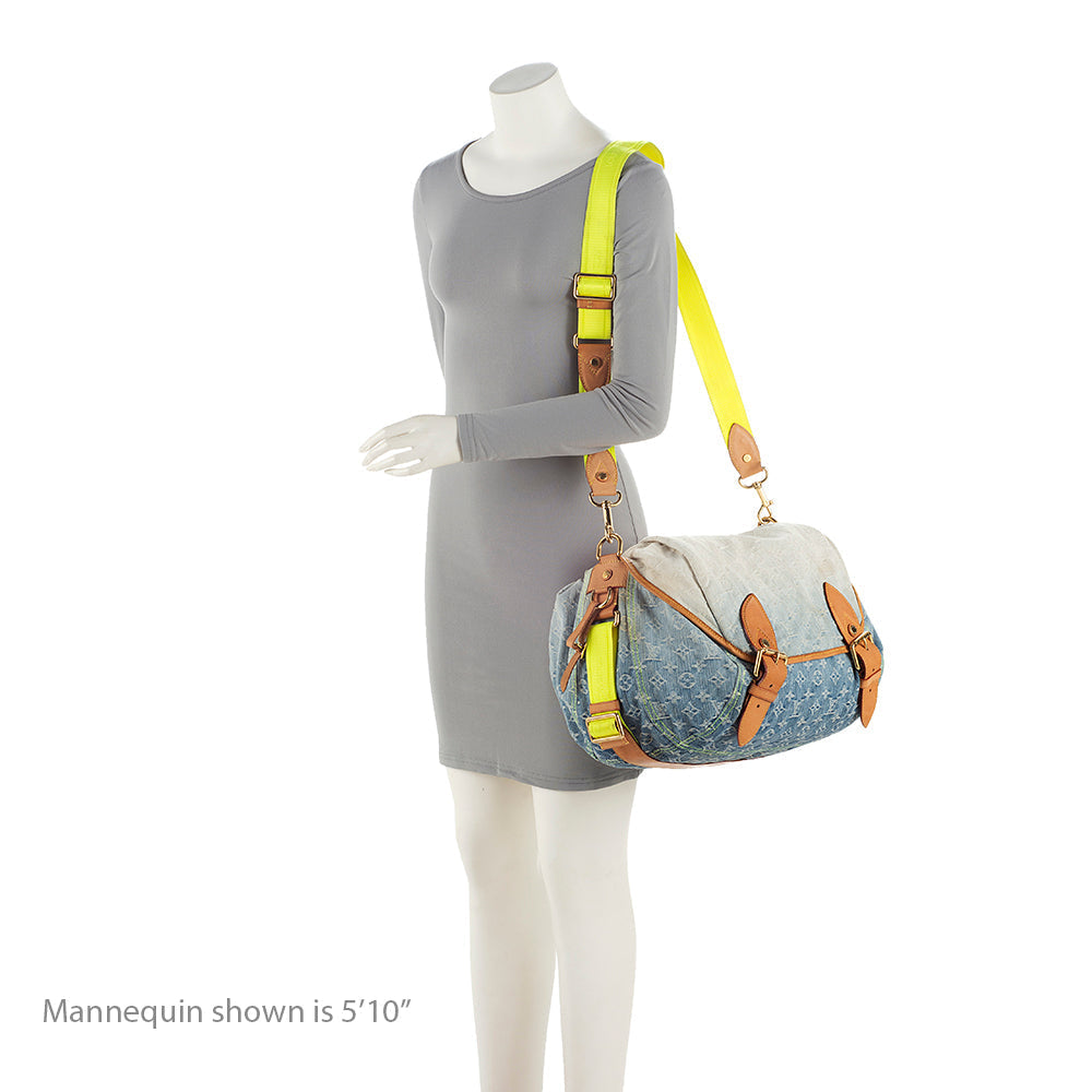 Louis Vuitton Limited Edition Monogram Denim Sunrise Hobo (SHF-21486)