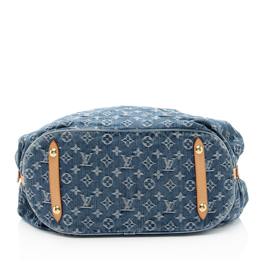 Louis Vuitton Limited Edition Monogram Denim XL Hobo (SHF-nzZZU8)