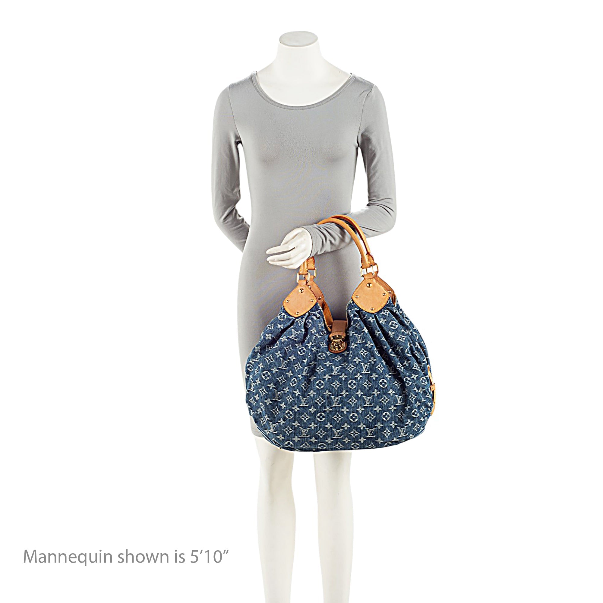 Louis Vuitton Limited Edition Monogram Denim XL Hobo (SHF-nzZZU8)