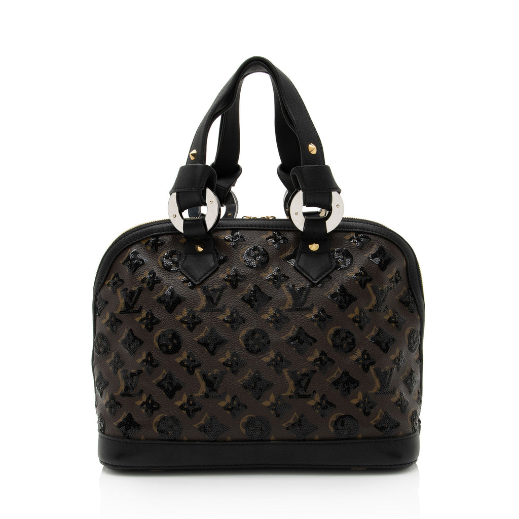 Louis Vuitton Limited Edition Monogram Eclipse Alma Satchel (SHF-dHcEEA)