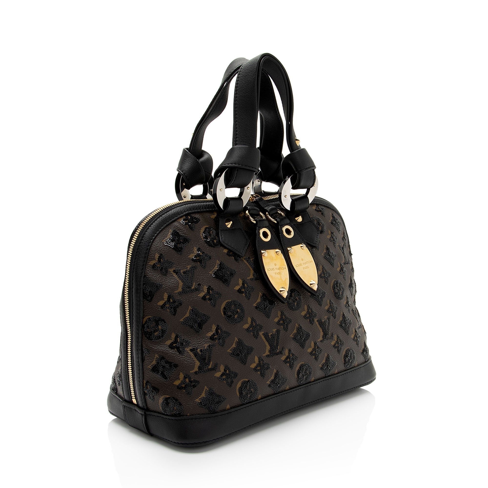 Louis Vuitton Limited Edition Monogram Eclipse Alma Satchel (SHF-dHcEEA)
