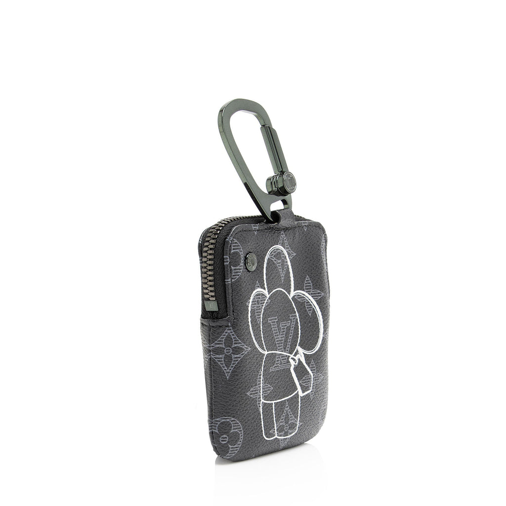 Louis Vuitton Limited Edition Monogram Eclipse Vivienne Bag Charm (SHF-wWOhBc)