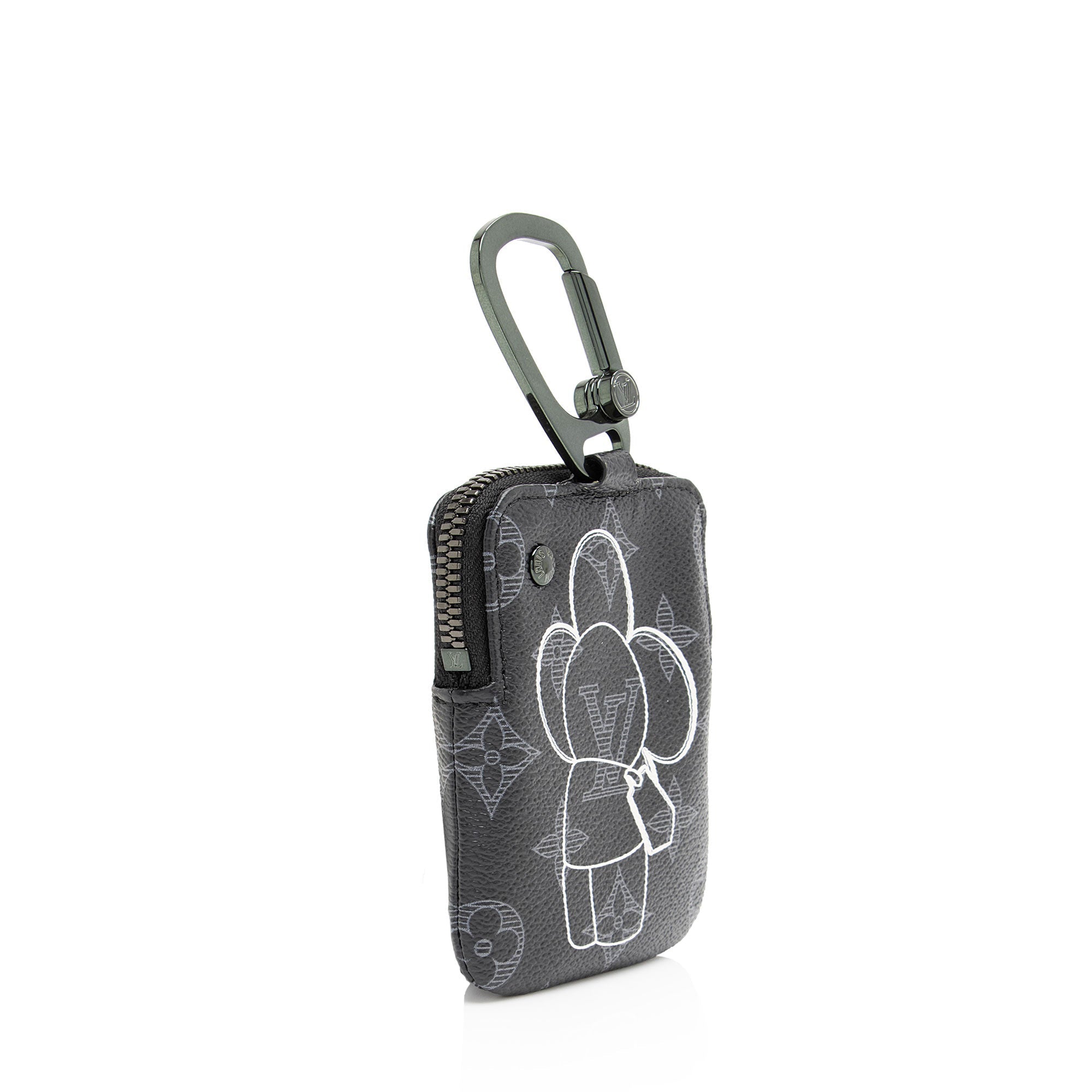 Louis Vuitton Limited Edition Monogram Eclipse Vivienne Bag Charm (SHF-wWOhBc)