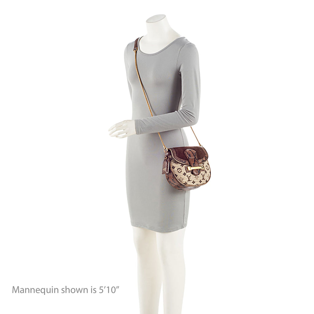 Louis Vuitton Limited Edition Python Monogram Empire Ponant Flap Shoulder Bag