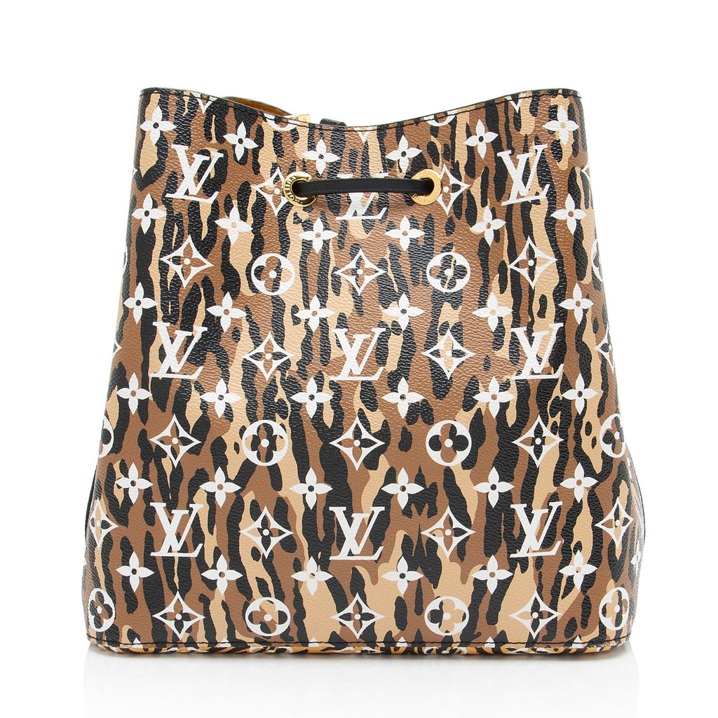 Louis Vuitton Limited Edition Monogram Giant Canvas Jungle Neonoe MM Shoulder Ba