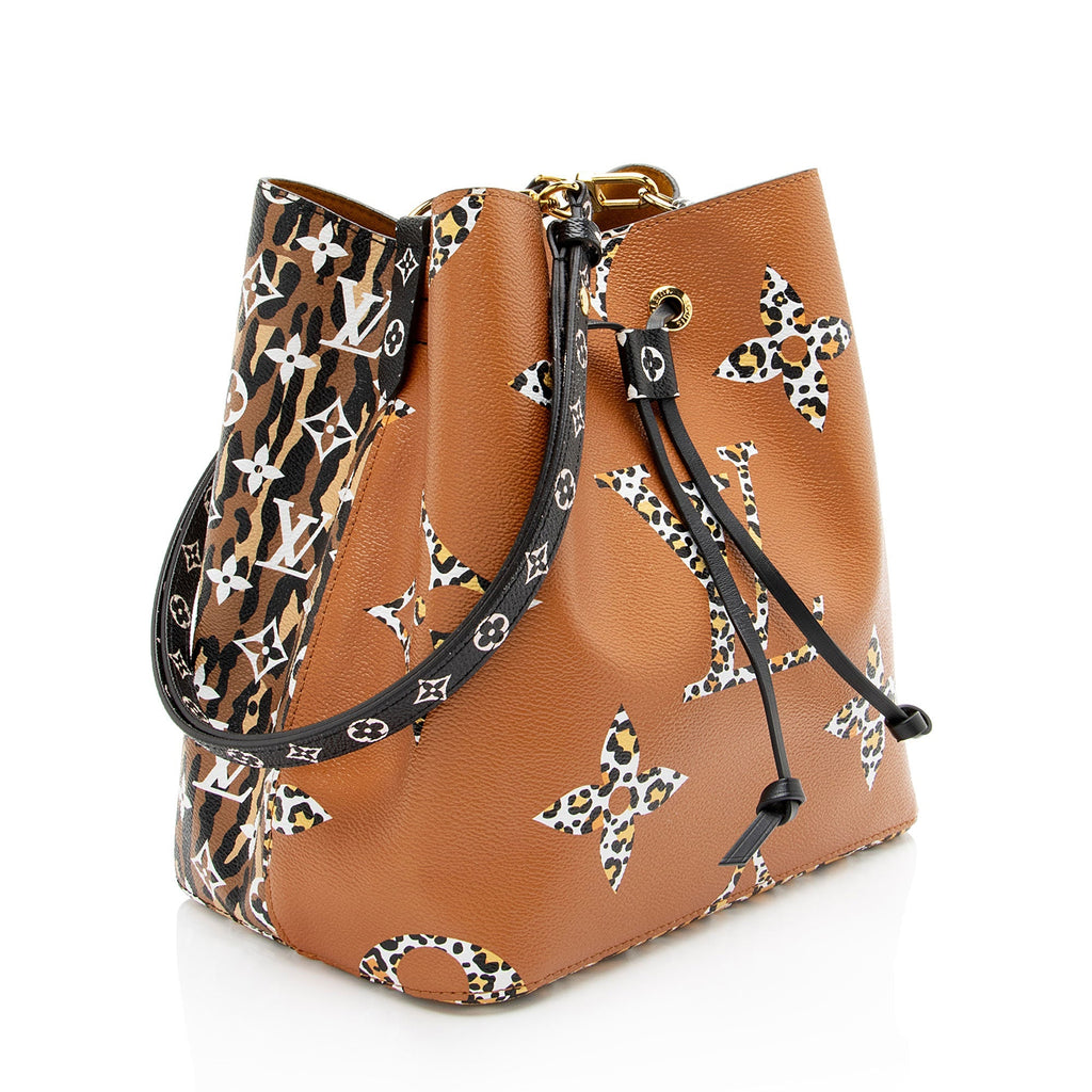 Louis Vuitton Limited Edition Monogram Giant Canvas Jungle Neonoe MM Shoulder Bag