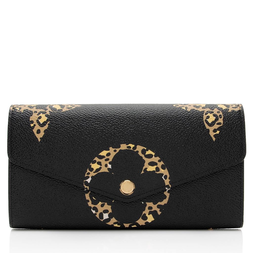 Louis Vuitton Limited Edition Monogram Giant Jungle Sarah Wallet (SHF-W6wwMJ)